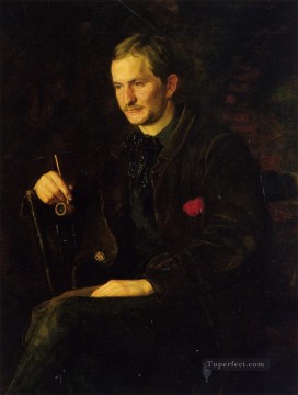 トーマス・イーキンス Painting - 美術学生 別名ジェームズ・ライトの肖像 リアリズムの肖像画 トーマス・イーキンス